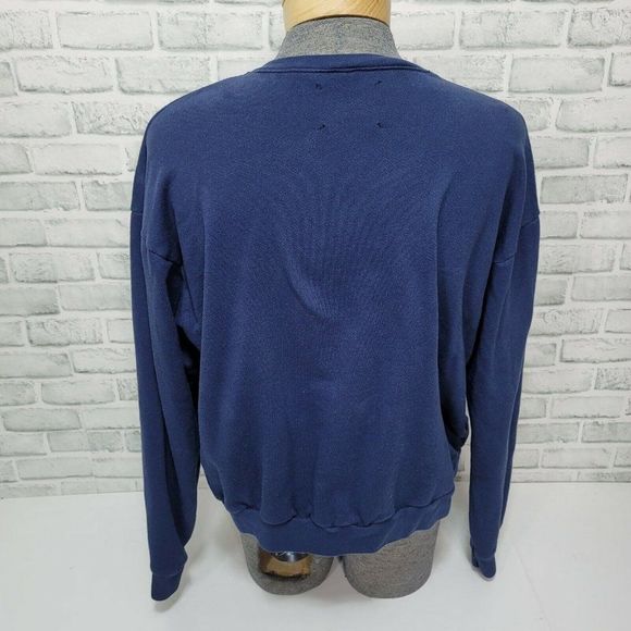 Youth Machine Faded Navy‎ Greek Statue Sweatshirt Pullover Streetwear - Picture 4 of 7